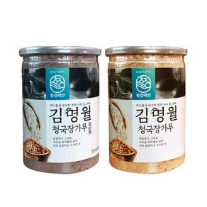 Clean Taean Kim Myung-wol Cheonggukjang Powder 黑豆500g + 白豆500g, 1kg, 1套