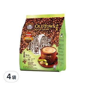 OLDTOWN WHITE COFFEE 舊街場白咖啡 3合1天然蔗糖白咖啡, 36g, 15入, 4袋