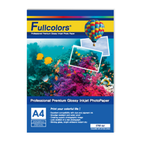 Fullcolors 全彩 噴墨亮面相片紙, A4, 40張