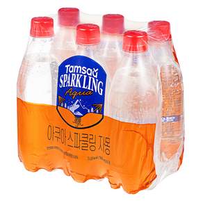 Tamsaa 無標籤氣泡水 葡萄柚口味, 6瓶, 500ml