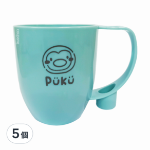 PUKU 藍色企鵝 漱口杯 款式隨機, 藍色, 5個