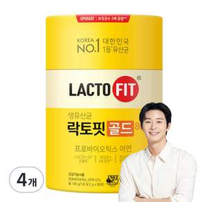 Chong Kun Dang 鍾根堂 LACTO-FIT 黃金益生菌隨身包, 160g, 4罐