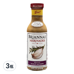 BRIANNAS 烤大蒜和香草烤肉醬, 355ml, 3瓶