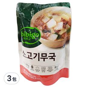 CJ bibigo 牛肉蘿蔔湯, 500g, 3包