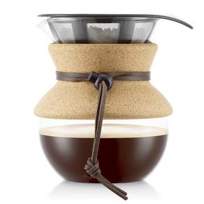 Bodum Pour Over Cork 咖啡機，帶永久過濾器 0.5 升, 單品