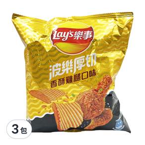 Lay's 樂事 波樂香酥雞腿口味洋芋片, 34g, 3包