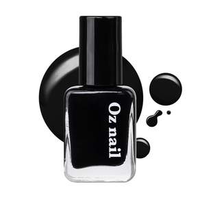 Oz nail Shine Mood指甲油, 8ml, 36. 純黑, 1個