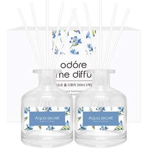 Odore 室內擴香 250ml 2入+擴香棒 10入, Aqua Secret, 1組