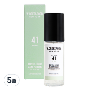 W.DRESSROOM 多麗絲 衣物居家香氛噴霧, No.41 Jas-Mint 薄荷茉莉, 70ml, 5瓶