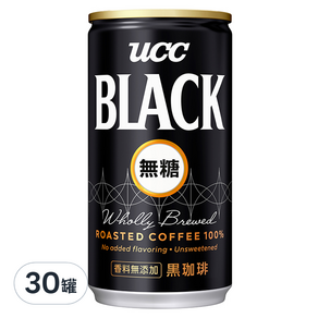 ucc BLACK黑極緻咖啡, 185g, 30罐