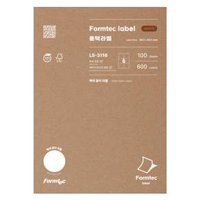 Formtec 標籤紙LS3116（6張/100張）, 單品