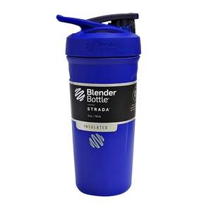 Blender Bottle Strada 不鏽鋼搖搖杯 24oz, 普魯士藍, 710ml, 1個