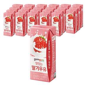 gomgom 草莓口味保久乳, 190ml, 24入