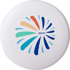 DECATHLON 迪卡儂 水彩圖樣飛盤, 白色的, 1個