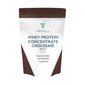 TRYALL 濃縮乳清蛋白粉 香醇可可, 500g, 1包