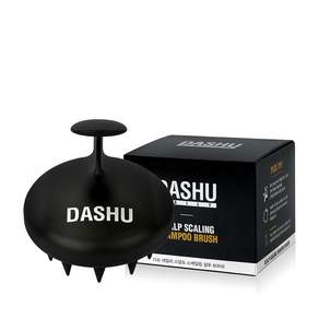 DASHU 強健髮根頭皮養護洗髮梳, 黑色, 1個