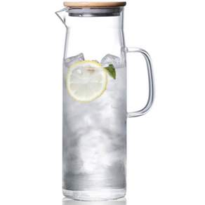 Cafe Romeo 耐熱玻璃水瓶, 透明, 1.5L, 1個