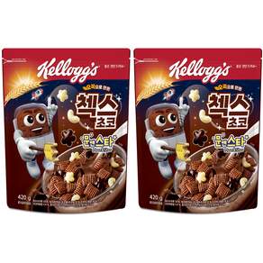 Kellogg's 家樂氏 巧克力格格脆+月亮星星造型麥片, 420g, 2包