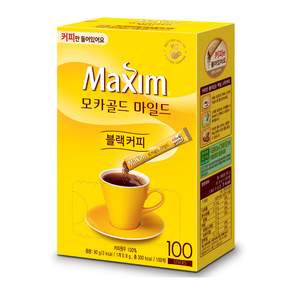 Maxim 麥心 無糖摩卡即溶咖啡, 0.9g, 100入, 1盒