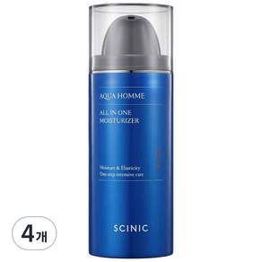 SCINIC Aqua Homme 多合一保濕霜, 100ml, 4個