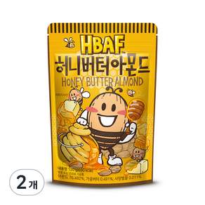 HBAF 杏仁果 蜂蜜奶油口味, 120g, 2包