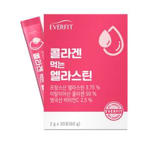 EVERFIT 彈性膠原蛋白粉 隨身包, 1盒, 60g