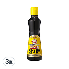 OTTOGI 不倒翁 100%純芝麻油, 160ml, 3瓶