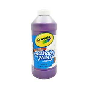 Crayola 繪兒樂 可水洗兒童顏料 紫色, 16oz, 1瓶