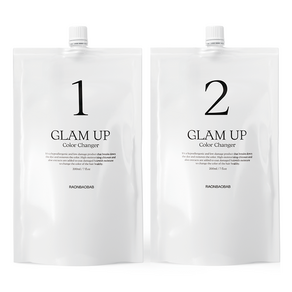 Raon Glam Up Black Minus Color Changer 1號劑200ml+2號劑200ml套組, 1組