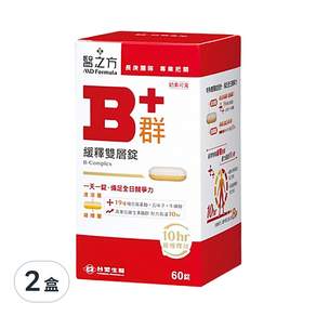 台塑生醫 MD Formula 醫之方 緩釋B群雙層錠, 60錠, 2盒