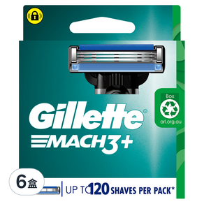 Gillette 吉列 Mach3 鋒速系列刮鬍刀頭, 8個, 6盒