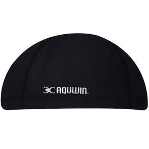 AQUWIN 彈性纖維泳帽, 黑色