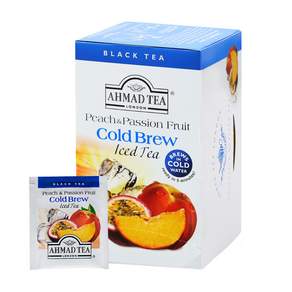 AHMAD TEA 冷萃桃子百香果冰茶包, 2.1g, 20包, 1盒