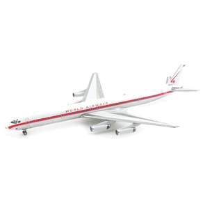 INFLIGHT 1/200 DC-8-63 WORLD AIRWAYS 客機壓鑄 IF747049WH, 混色