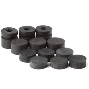 Dunlop GROMMETS 3x4 哇音效果踏板保險槓 12 件套, ECB124, 單色