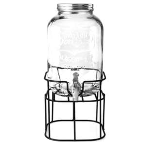1989 玻璃果汁罐+支架組, 8L, 單色