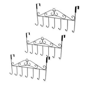 eSPACE 7 門鉤衣架線, 黑色的, 3個