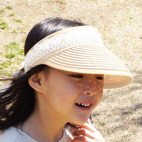 Woojooi Ann Straw 太陽帽為 為女孩