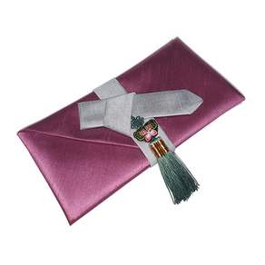 精緻優雅的蝴蝶窗簾，預付現金 + 信封, 紫色的, 1套