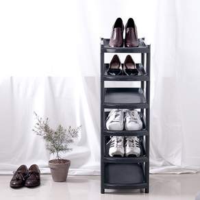 Roomt Slim Shoe Organizer 6層鞋架, 1個, 炭灰色