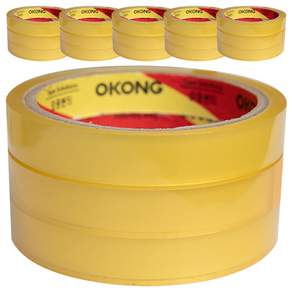 OKONG 透明膠帶 16mm*25m, 18入, 透明