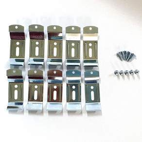 GNG 木質百葉窗安裝卡扣支架 10p+件 10p 套組, 單色, 1套