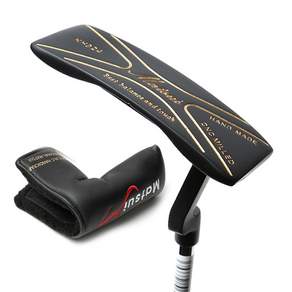 Matsui Golf 功能性握把直推桿黑色+紅色KH924 83.82cm+頭套, 4度