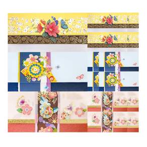 From&To 花徽信封 3pcs x 5p Set B1014-456, 混色, 1套