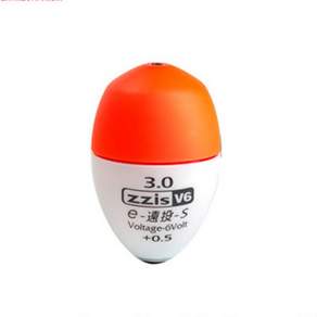 ZZis e一二S電子孔紅鯛浮子3.0, 橙色+白色, 1個