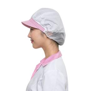 HK Mart 廚師衛生帽半網眼, 粉色的, 1個