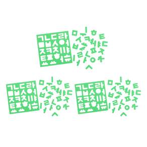 EnO Palette Edu Magnet Play Hangeul Green, 3個, 24件