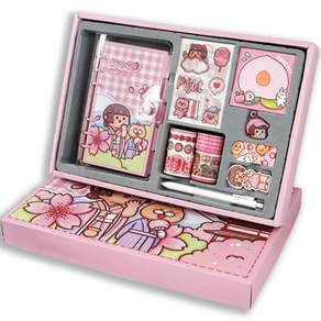Dong-A Pms 地瓜日記本裝飾禮盒組, 粉色