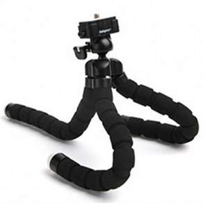 Fotopro 海綿章魚智能手機相機三腳架, 黑色的