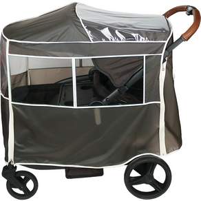 wowbaby Kinz Wagon 兼容雨罩, Chocolate Gray, 1入